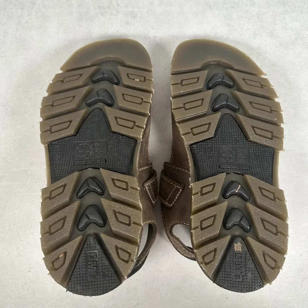 Dr. Martens Sandals Shoes Mens Size 9 Brown Leather Fisherman Buckle England 90s